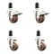 Service Caster 3 Inch 316SS High Temp Glass Filled Nylon 1-5/8 Inch Stem Caster Lck Brake, 2PK SS316TTLEX20S314-GFNSHT-2-S-2-158 - alternate 2